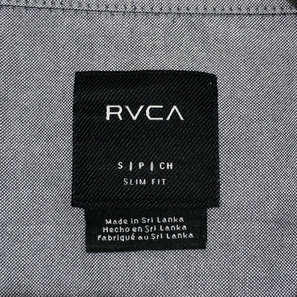 RVCA That’ll Do Long Sleeve Oxford Collared Sleeve Button Down Shirt Size Small - Picture 5 of 9